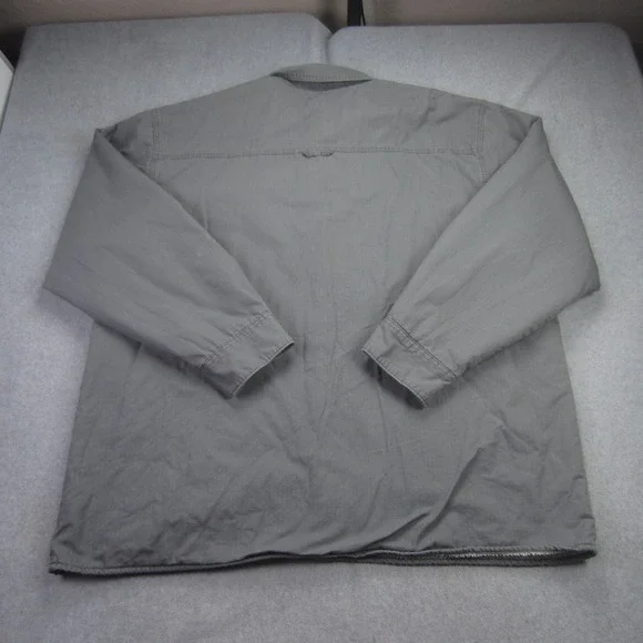 Levis Jacket Mens XXL Gray Sherpa Lined‎ Trucker Coat Button Up Workwear - Picture 7 of 16